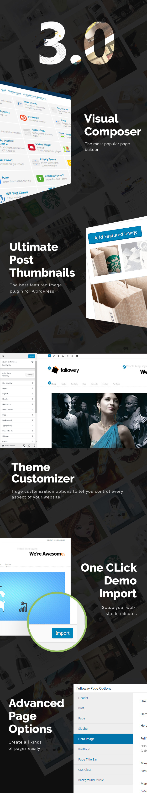 Folioway - Tema Premium de WordPress para Portafolio - 1